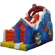 spiderman inflatable slide